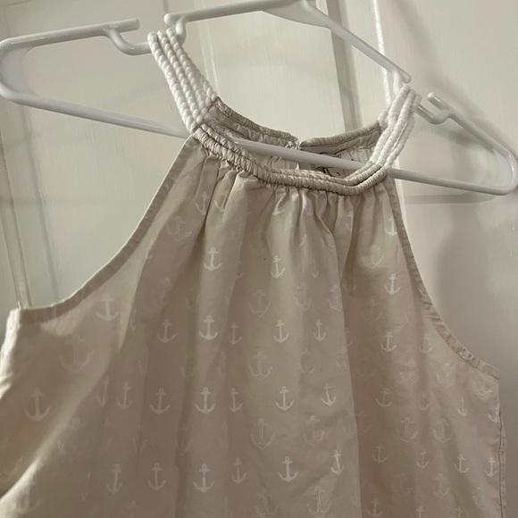 J. Crew, Size 2, Lightweight Sleeveless top, cream, nautical - Picture 3 of 4